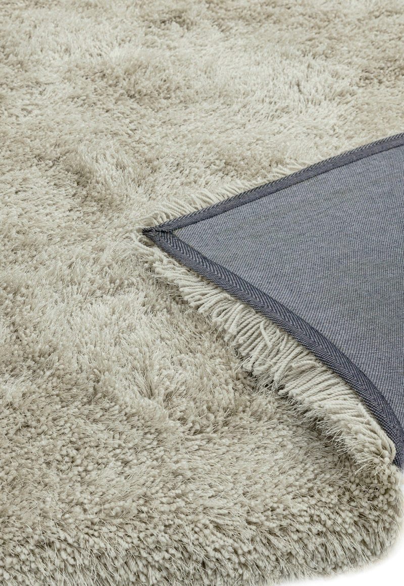 Covor pufos sand lucrat manual modern shaggy model uni Cascade Sand 80 mm 65x135 cm CASC065135SAND - imagine 3