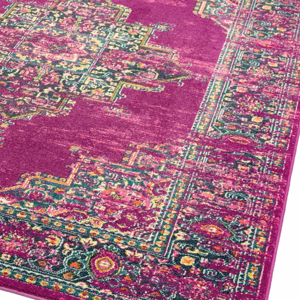 Covor modern model geometric Colt Medallion Fuchsia 9 mm 120x170 cm COLT120170CL04