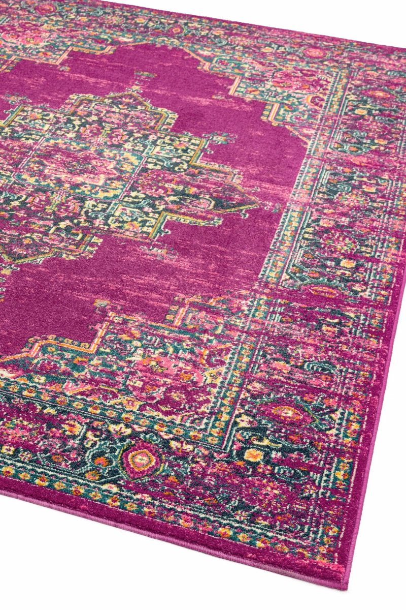 Covor modern model geometric Colt Medallion Fuchsia 9 mm 160x230 cm COLT160230CL04 - imagine 3