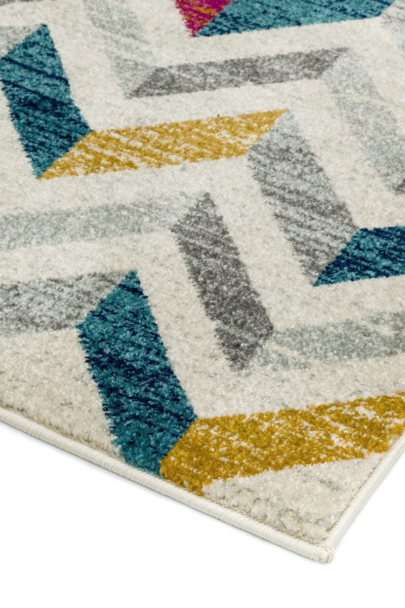 Covor modern model geometric Colt Chevron Multi 9 mm 160x230 cm COLT160230CL06 - imagine 3