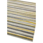 Covor geometric, gri-galben, polipropilena, Colt Stripe, 120x170 cm