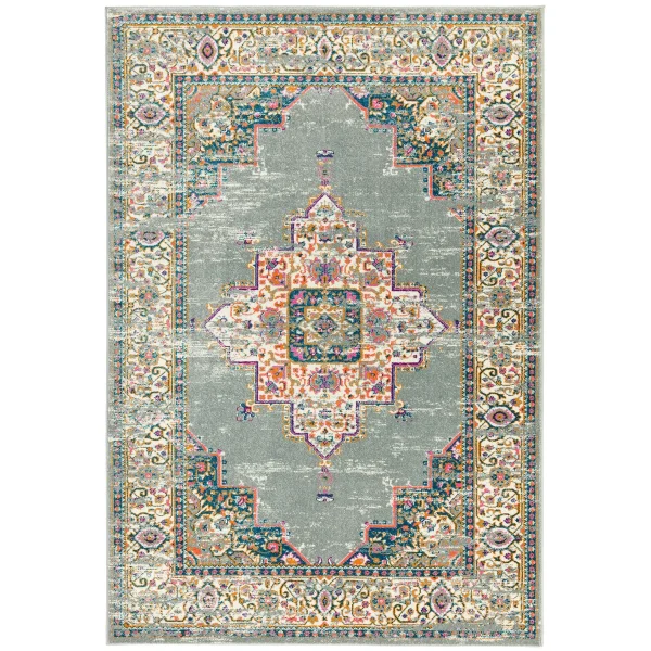Covor modern model geometric Colt Medallion Grey 9 mm 120x170 cm COLT120170CL02