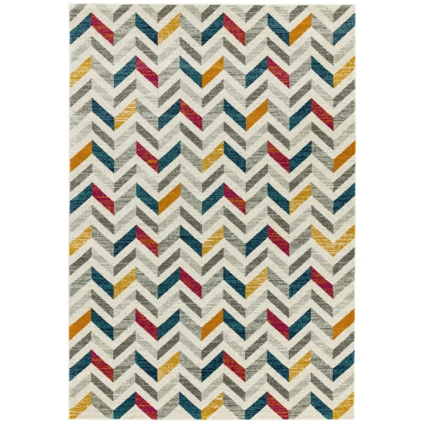 Covor modern model geometric Colt Chevron Multi 9 mm 120x170 cm COLT120170CL06