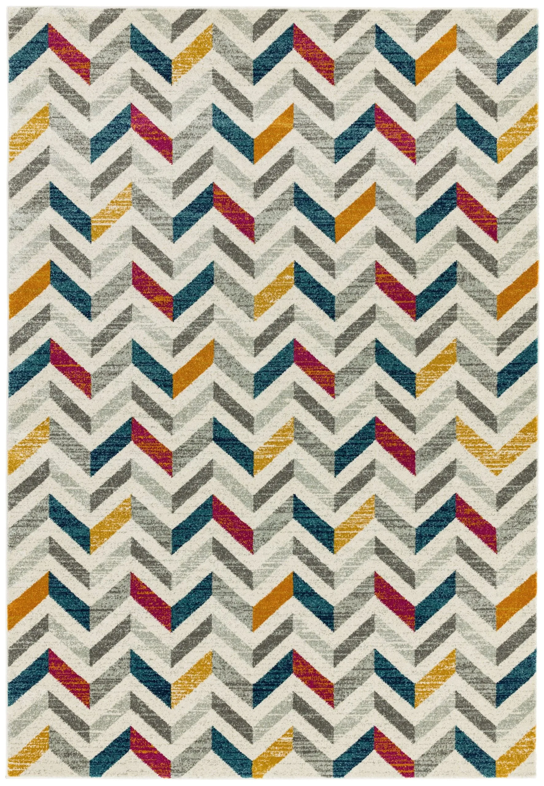Covor modern model geometric Colt Chevron Multi 9 mm 160×230 cm COLT160230CL06