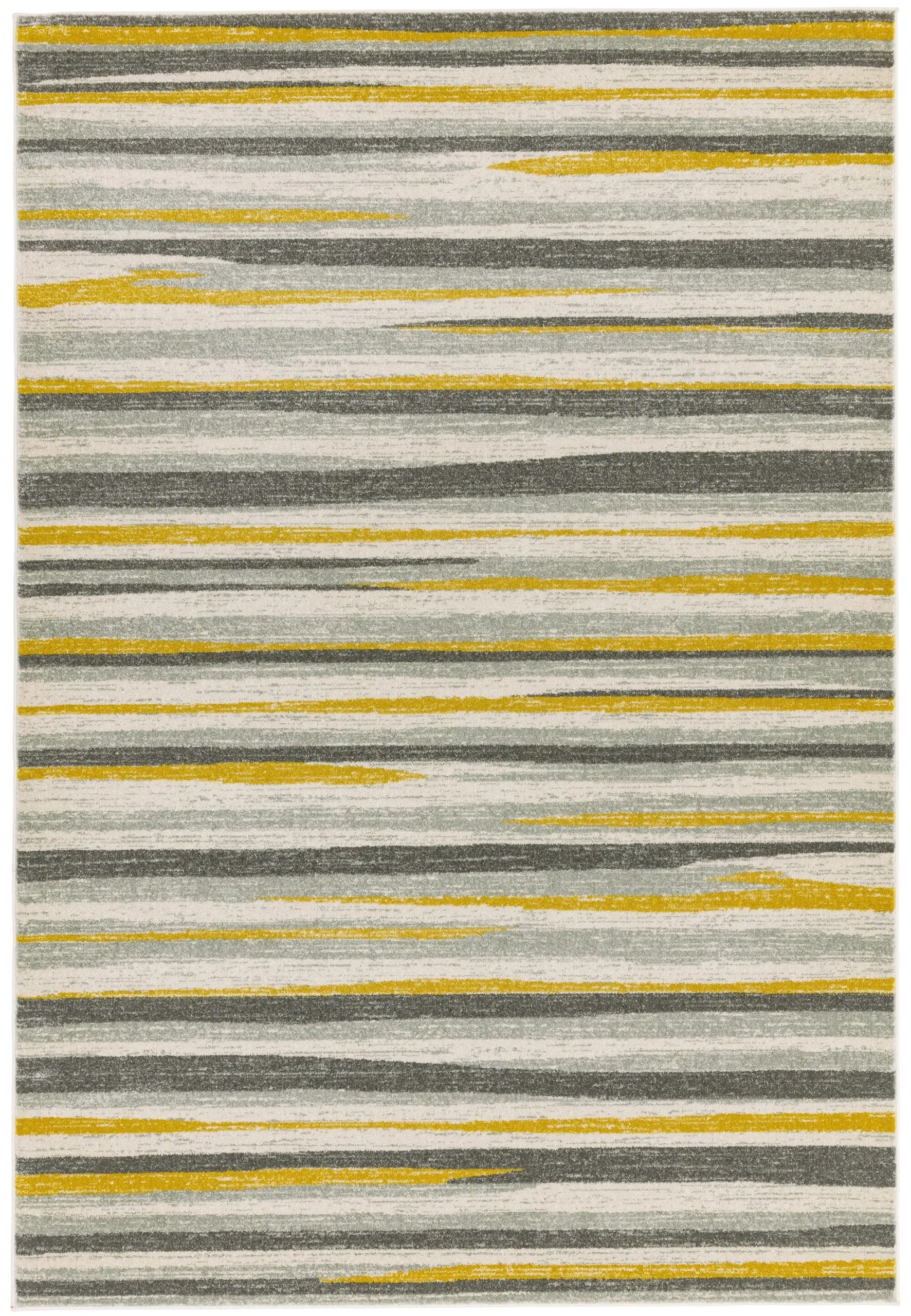 Covor modern model geometric Colt Stripe Mustard 9 mm 200×290 cm COLT200290CL10