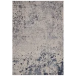 Covor albastru modern outdoor model abstract Dara Blue 2 mm 120x170 cm DARA120170BLUE