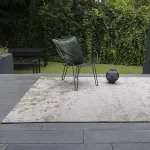 Covor verde modern outdoor model abstract Dara Green 2 mm 120x170 cm DARA120170GREE