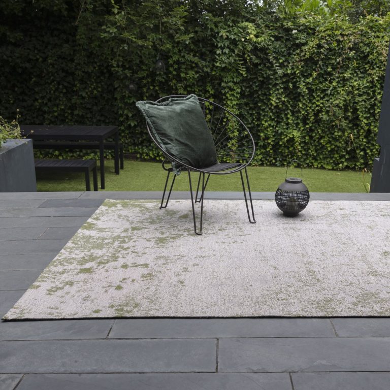 Covor verde modern outdoor model abstract Dara Green 2 mm 120x170 cm DARA120170GREE