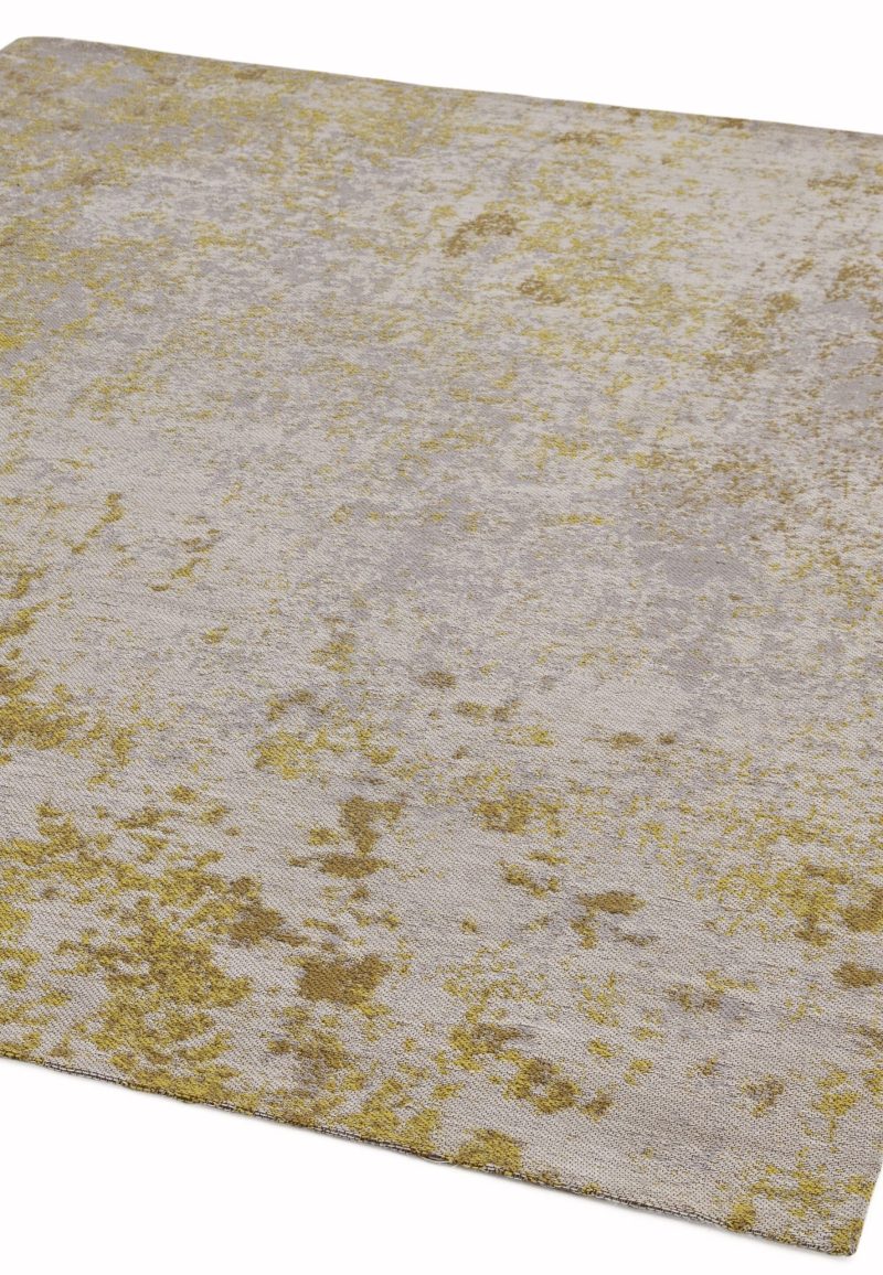 Covor ocru modern outdoor model abstract Dara Ochre 2 mm 120x170 cm DARA120170OCHR - imagine 3