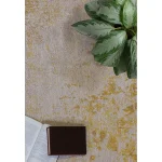 Covor ocru modern outdoor model abstract Dara Ochre 2 mm 120x170 cm DARA120170OCHR