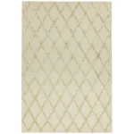 Covor auriu din viscoza lana lucrat manual modern model geometric Dixon Gold Diamond 4-10 mm 200×290 cm DIXO200290GOLD