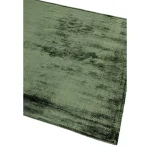 Covor verde din viscoza bumbac lucrat manual modern model uni Dolce Green 12 mm 120x180 cm DOLC120180GREE