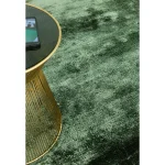 Covor verde din viscoza bumbac lucrat manual modern model uni Dolce Green 12 mm 120x180 cm DOLC120180GREE