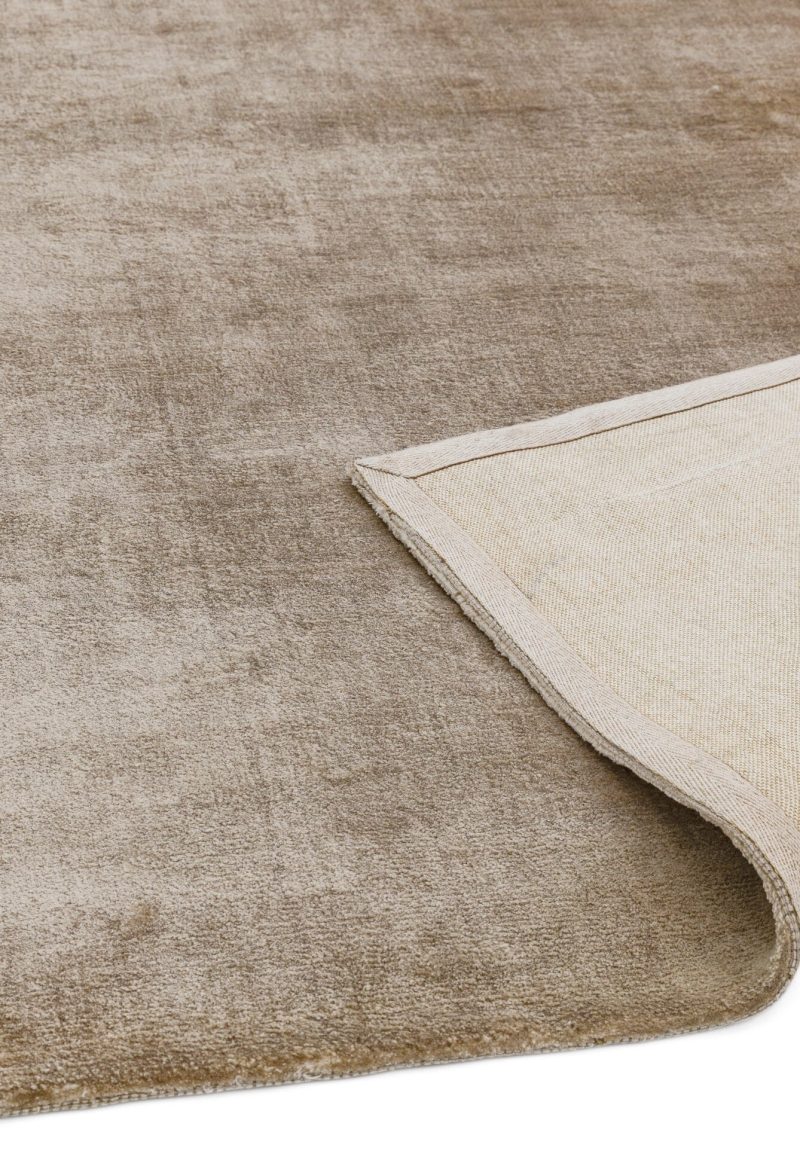 Covor sand din viscoza bumbac lucrat manual modern model uni Dolce Sand 12 mm 120x180 cm DOLC120180SAND - imagine 3