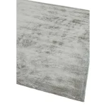 Covor argintiu din viscoza bumbac lucrat manual modern model uni Dolce Silver 12 mm 160x230 cm DOLC160230SILV