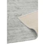 Covor argintiu din viscoza bumbac lucrat manual modern model uni Dolce Silver 12 mm 160x230 cm DOLC160230SILV