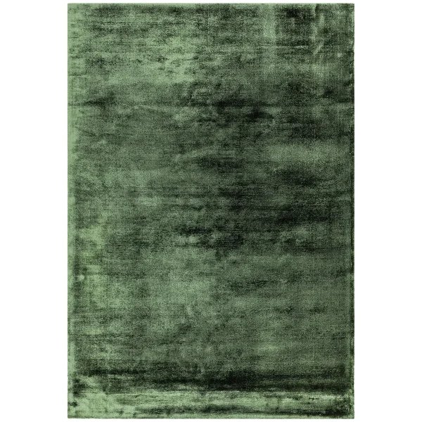 Covor verde din viscoza bumbac lucrat manual modern model uni Dolce Green 12 mm 120x180 cm DOLC120180GREE