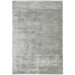 Covor argintiu din viscoza bumbac lucrat manual modern model uni Dolce Silver 12 mm 200×300 cm DOLC200300SILV
