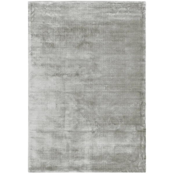 Covor argintiu din viscoza bumbac lucrat manual modern model uni Dolce Silver 12 mm 160x230 cm DOLC160230SILV
