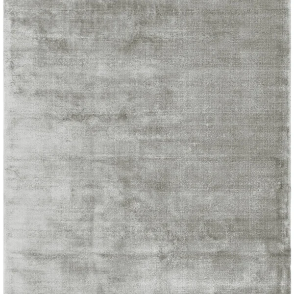 Covor argintiu din viscoza bumbac lucrat manual modern model uni Dolce Silver 12 mm 160x230 cm DOLC160230SILV