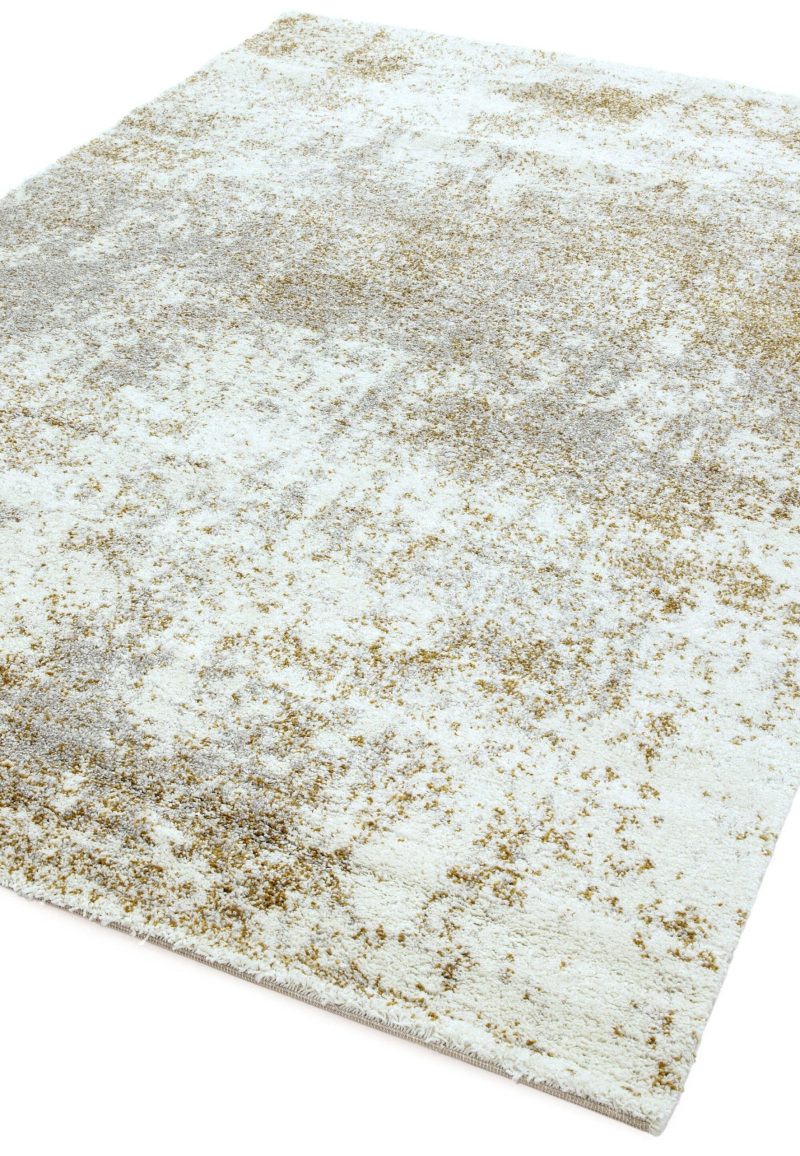 Covor pufos crem auriu modern model abstract Dream Cream Gold 17.5 mm 160x230 cm DREA1602300010 - imagine 2