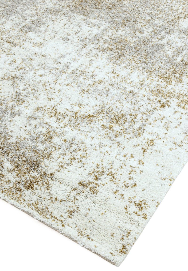 Covor pufos crem auriu modern model abstract Dream Cream Gold 17.5 mm 160x230 cm DREA1602300010 - imagine 3