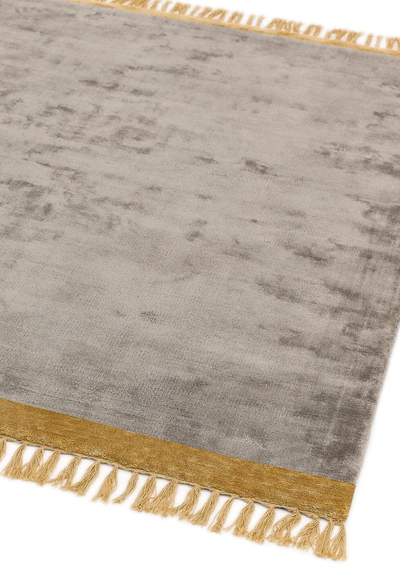 Covor argintiu, dormitor living, modern, vascoza, Elgin Silver Mustard, Asiatic London, 200x290 cm - imagine 2