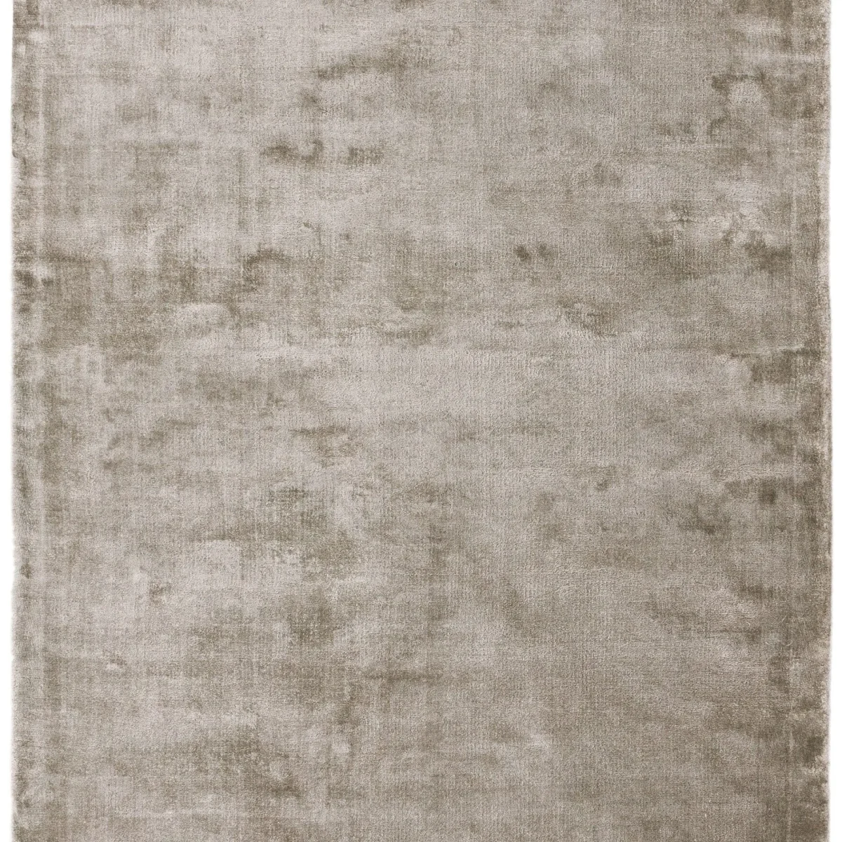 Covor argintiu din vascoza lucrat manual modern model uni Elgin Silver Mustard 10 mm 120x170 cm ELGI120170SILV