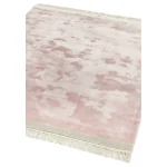 Covor roz din vascoza lucrat manual modern model uni Elgin Pink Silver 10 mm 120x170 cm ELGI120170PINK