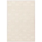 Covor crem neutral din lana noua zeelanda modern model geometric boho Empire Cream Neutral 10-16 mm 160×230 cm EMPI1602300002