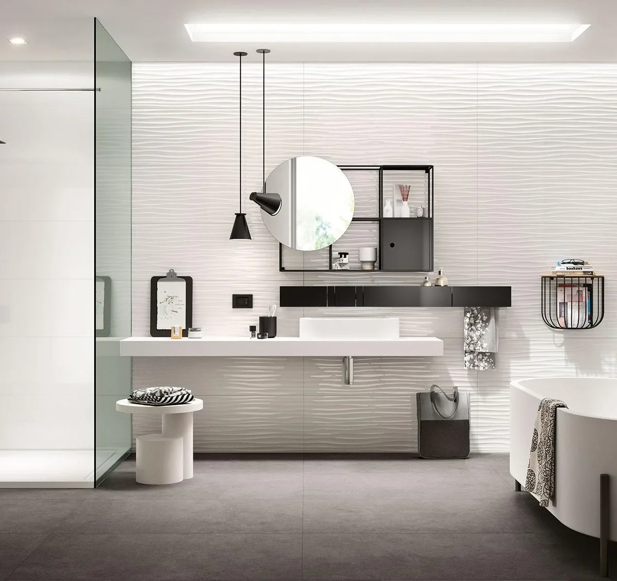 Faianta Alba Rectificata Lucioasa Marazzi Essenziale Lux 40X120 cm MMFK