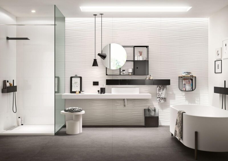 Faianta Alba Rectificata Lucioasa Marazzi Essenziale Lux 40X120 cm MMFK