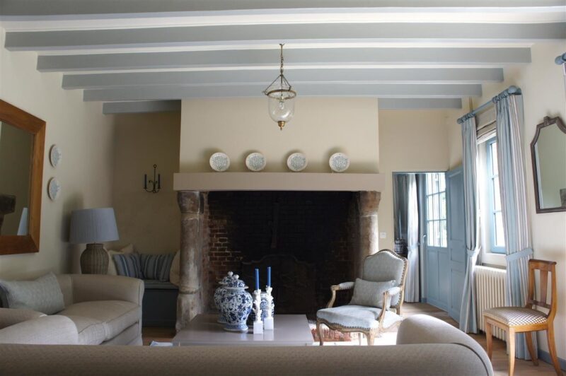 Vopsea crem mata 7 la suta luciu pentru interior Farrow and Ball Mostra Matchstick No. 2013 100 ml