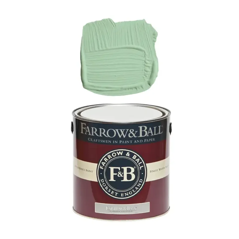 Vopsea ecologica verde mata 2 la suta luciu pentru interior Farrow  Ball Estate Emulsion Whirlybird No. 309 5 Litri