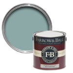 Vopsea albastra mata 2 la suta luciu pentru interior Farrow and Ball Casein Distemper Ballroom Blue No. 24 2.5 Litri