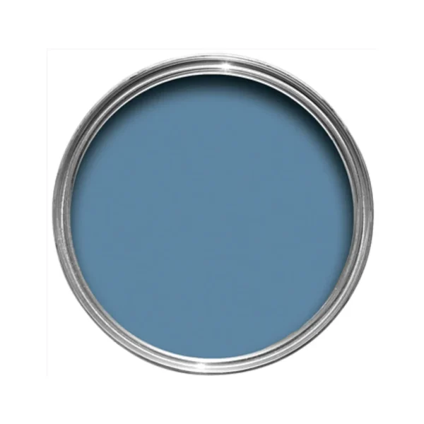 Vopsea albastra mata 2 la suta luciu pentru interior Farrow and Ball Estate Emulsion Belvedere Blue No. 215 2.5 Litri