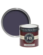 Vopsea neagra mata 2 la suta luciu pentru interior Farrow and Ball Estate Emulsion Bible Black No. 225 2.5 Litri