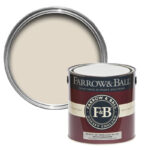 Vopsea alba satinata 20 la suta luciu pentru exterior Farrow and Ball Exterior Eggshell No. G1 2.5 Litri