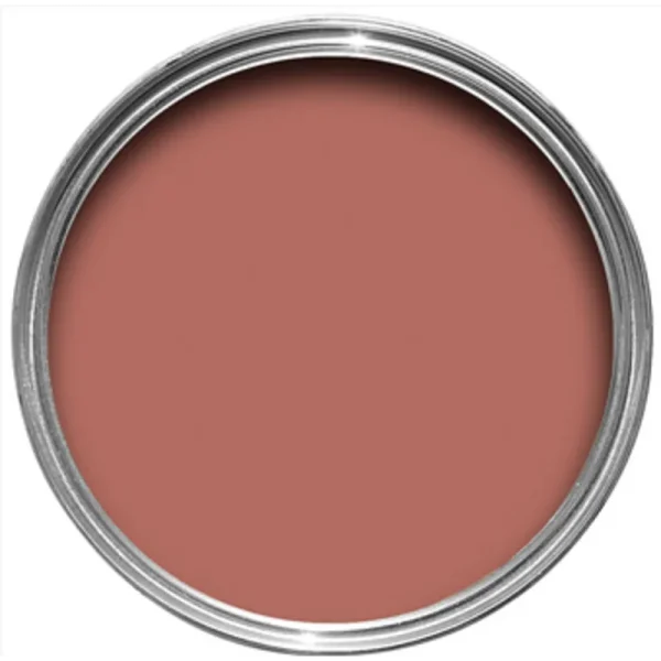 Vopsea rosie mata 2 la suta luciu pentru interior Farrow and Ball Estate Emulsion Book Room Red No. 50 2.5 Litri