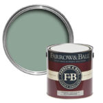 Vopsea verde satinata 20 la suta luciu pentru exterior Farrow and Ball Exterior Eggshell Chappell Green No. 83 2.5 Litri