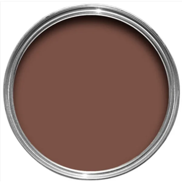 Vopsea maro mata 2 la suta luciu pentru interior Farrow and Ball Estate Emulsion Etruscan Red No. 56 2.5 Litri