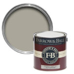 Vopsea gri mata 2 la suta luciu pentru interior Farrow and Ball Estate Emulsion Hardwick White No. 5 2.5 Litri