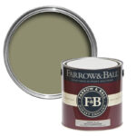 Vopsea olive satinata 20 la suta luciu pentru interior Farrow and Ball Estate Eggshell Olive No. 13 750 ml