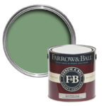 Vopsea verde satinata 20 la suta luciu pentru interior Farrow and Ball Estate Eggshell Pea Green No. 33 750 ml