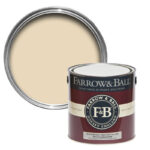 Vopsea crem satinata 20 la suta luciu pentru exterior Farrow and Ball Exterior Eggshell Ringwold Ground No. 208 2.5 Litri