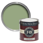 Vopsea verde satinata 40 la suta luciu pentru interior Farrow and Ball Modern Eggshell Saxon Green No. 80 2.5 Litri