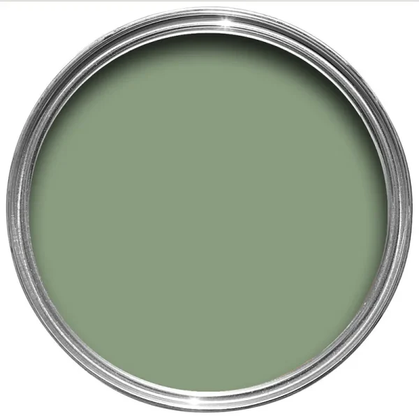 Vopsea verde mata 2 la suta luciu pentru interior Farrow and Ball Estate Emulsion Suffield Green No. 77 2.5 Litri