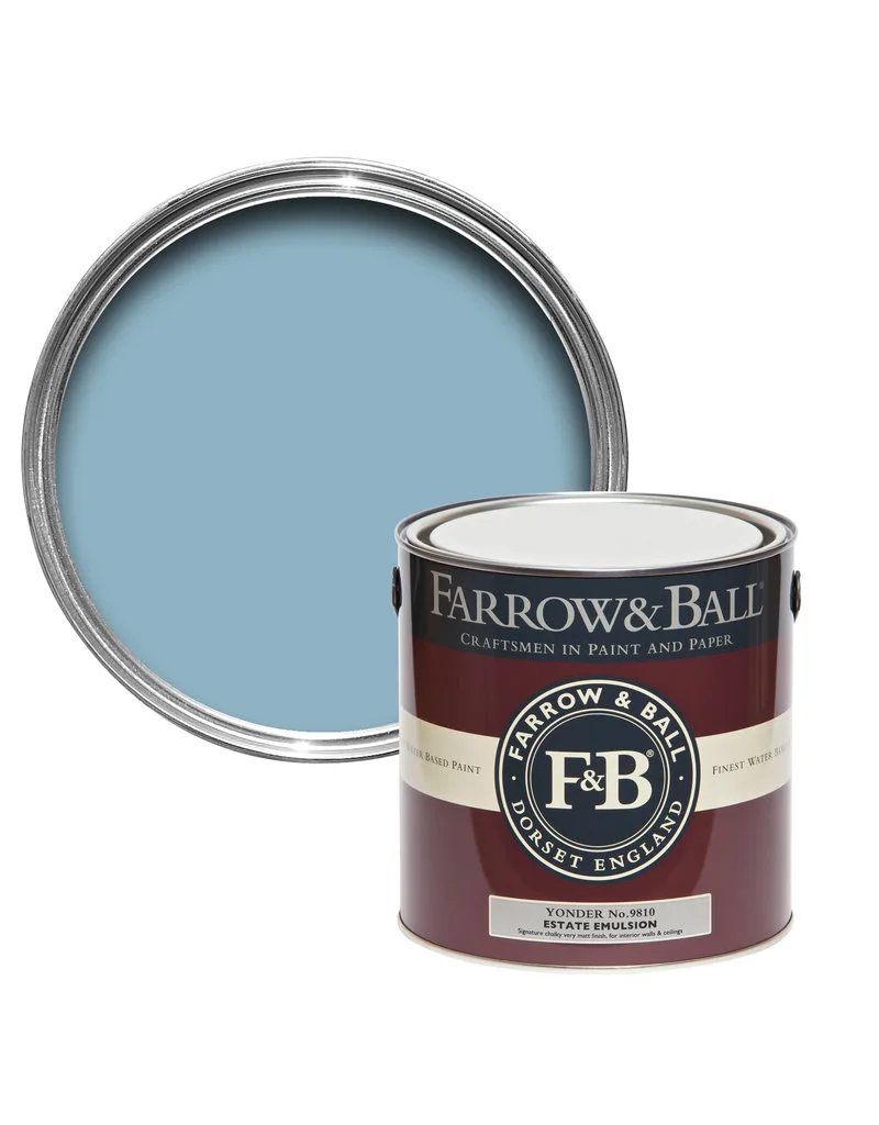 Vopsea albastra satinata 40 la suta luciu pentru interior Farrow and Ball Modern Eggshell No. 9810 5 Litri