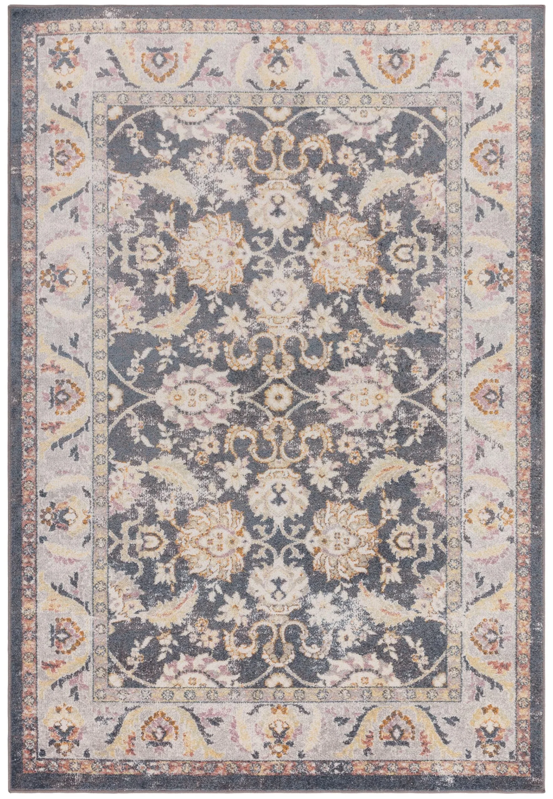 Covor traditional model floral Flores Farah 6.55 mm 200×290 cm FLRE2002900007