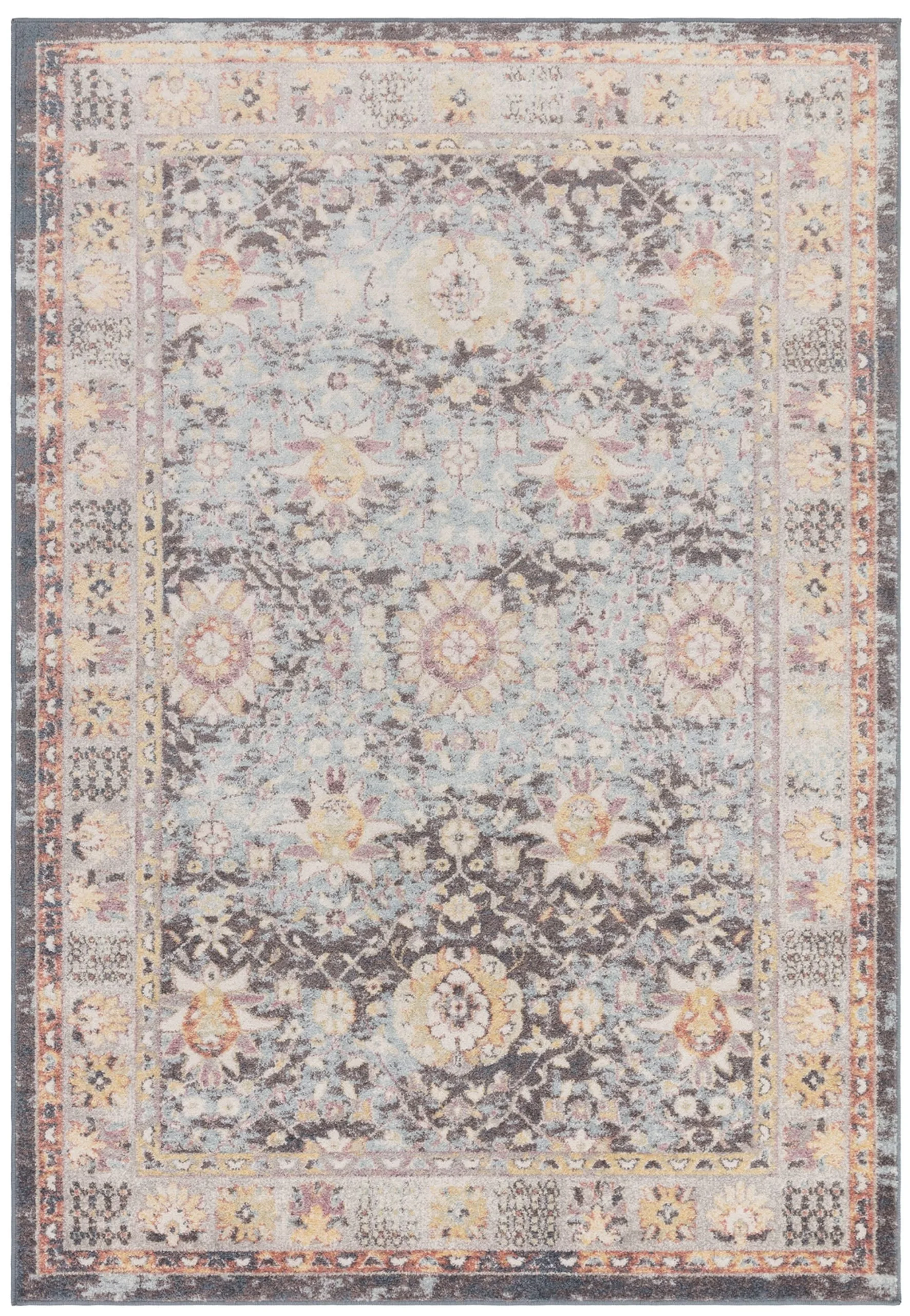 Covor traditional model floral Flores Gita 6.55 mm 120×170 cm FLRE1201700003